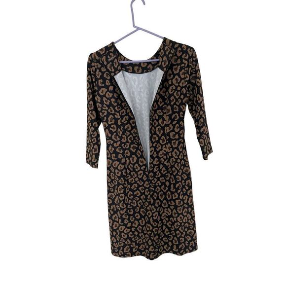 J. McLaughlin Sophia Dress in Sahara Print Stretch Wrinkle Resistant Size XS - Picture 3 of 7